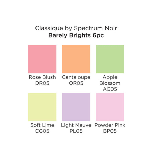 Spectrum Noir Classique Hint Of Markers - Barely Brights