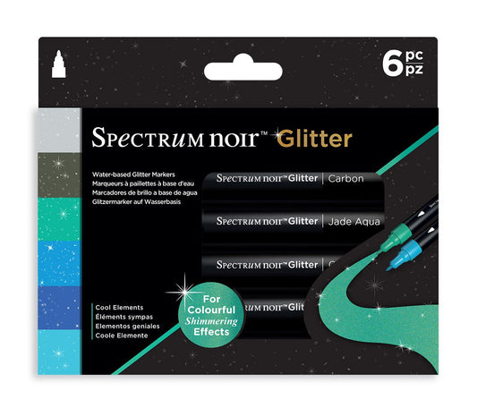 SN-Glitter Marker-Cool Elements 6pc
