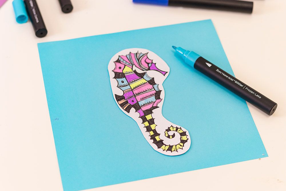 SN-Glitter Marker-Cool Elements 6pc