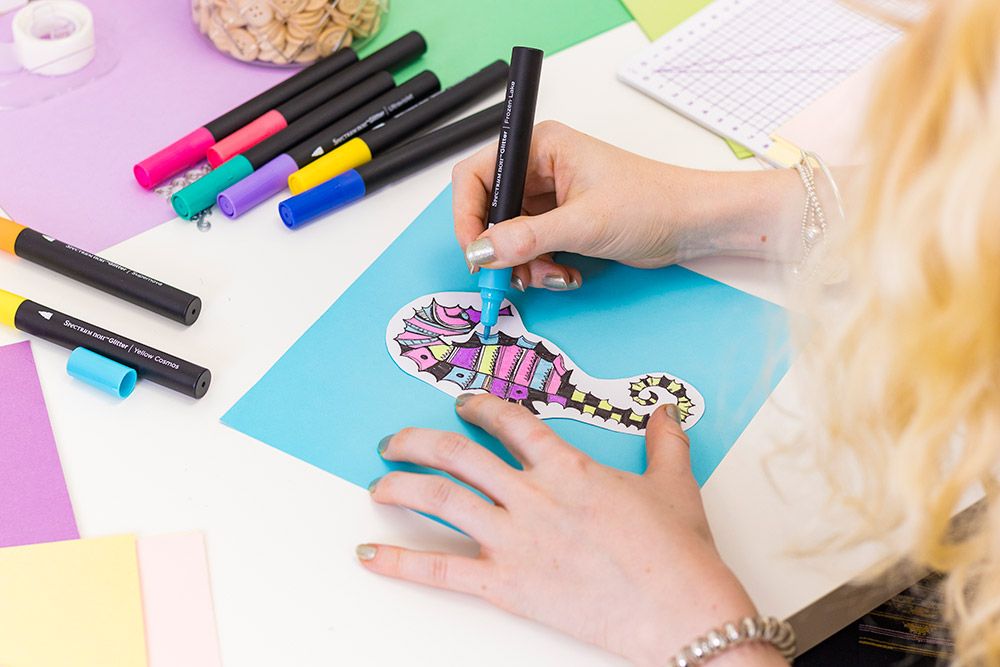 SN-Glitter Marker-Cool Elements 6pc