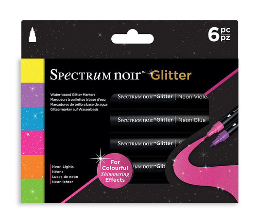 SN-Glitter Marker-Neon Lights 6pc