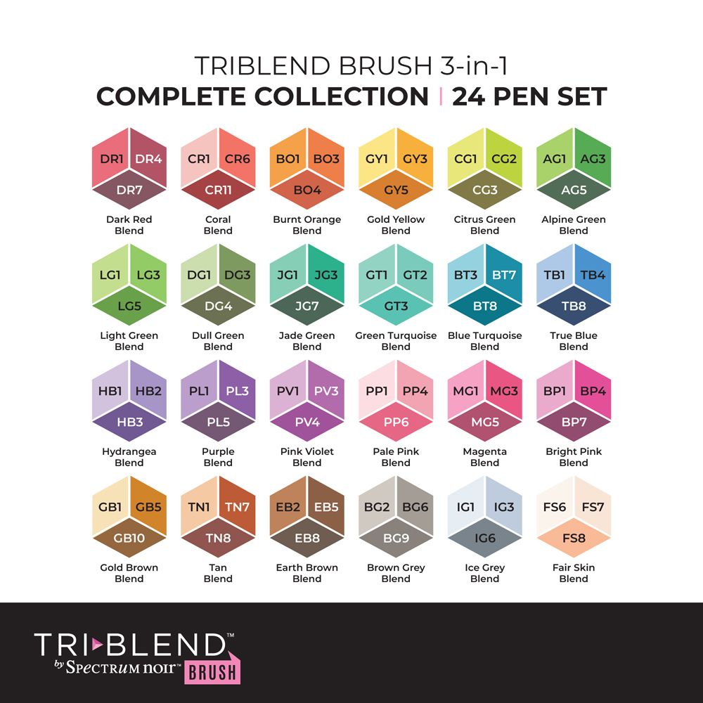 Spectrum Noir - TriBlend Brush-Complete Collection 24pc