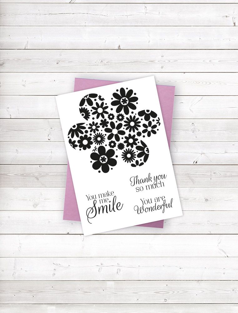 CC - Photopolymer Stamp - Blossoming Floral