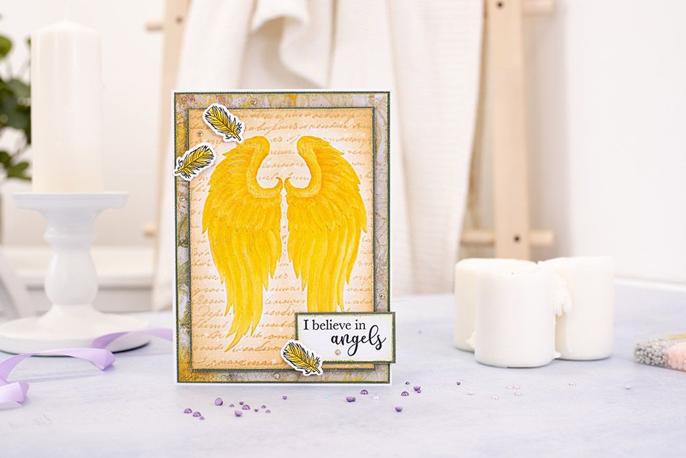 Angel Collection -5" x 7" 3D Embossing Folder - Angel Wings