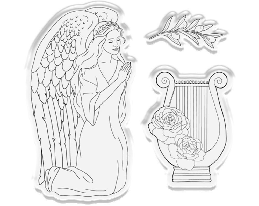 Angel Collection Stamp & Die - Angel Prayer