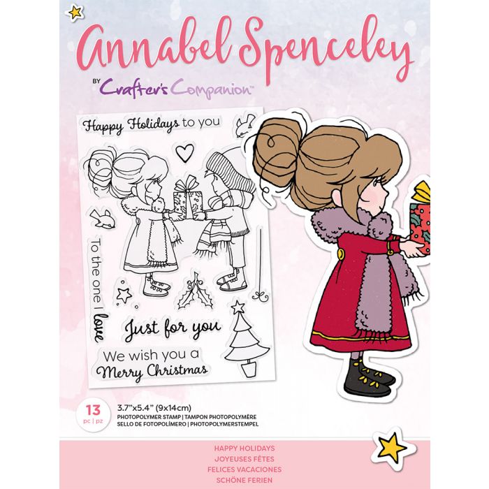 Annabel Spenceley Photopolymer Stamp - Happy Holidays