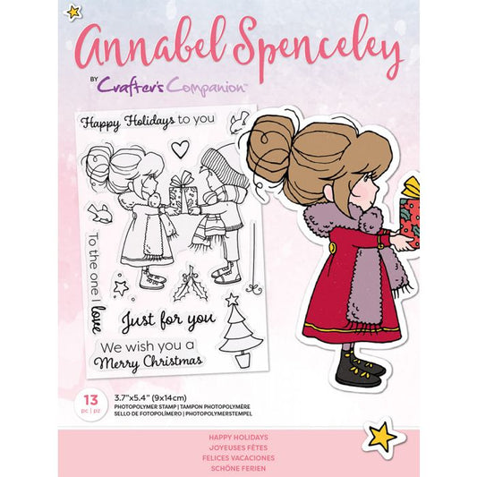 Annabel Spenceley Photopolymer Stamp - Happy Holidays