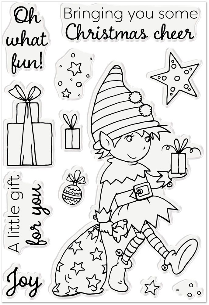 Annabel Spenceley Photopolymer Stamp - Oh what fun