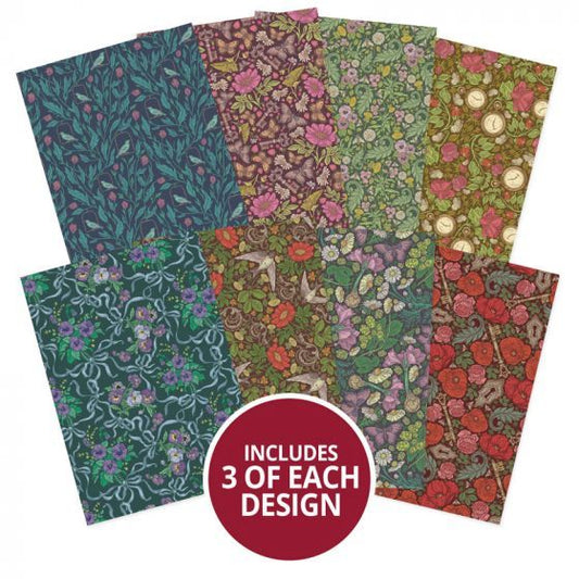 Hunkydory Adorable Scorable Pattern Packs - Secret Garden