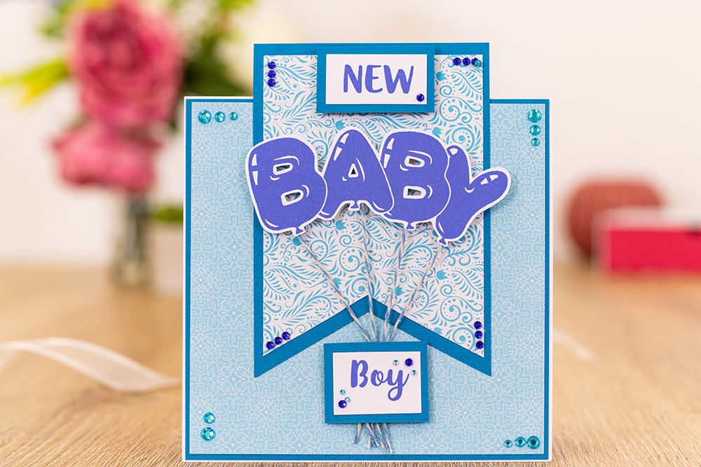 Gemini Stamp & Die Balloon Sentiments - Baby