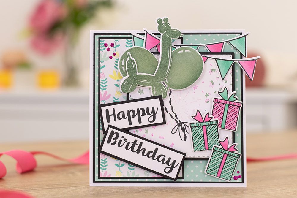 Gemini Stamp & Die Balloon Sentiments - Celebration Essentials