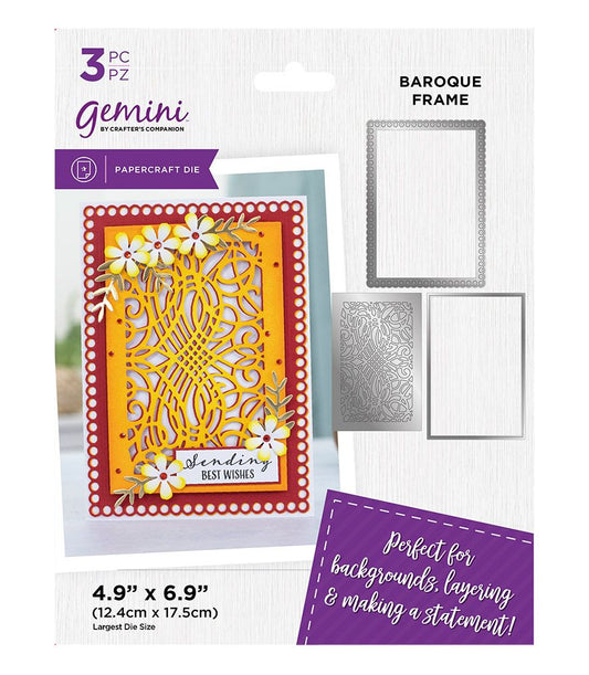 Gemini Deep Border Create-a-Card Die - Baroque Frame