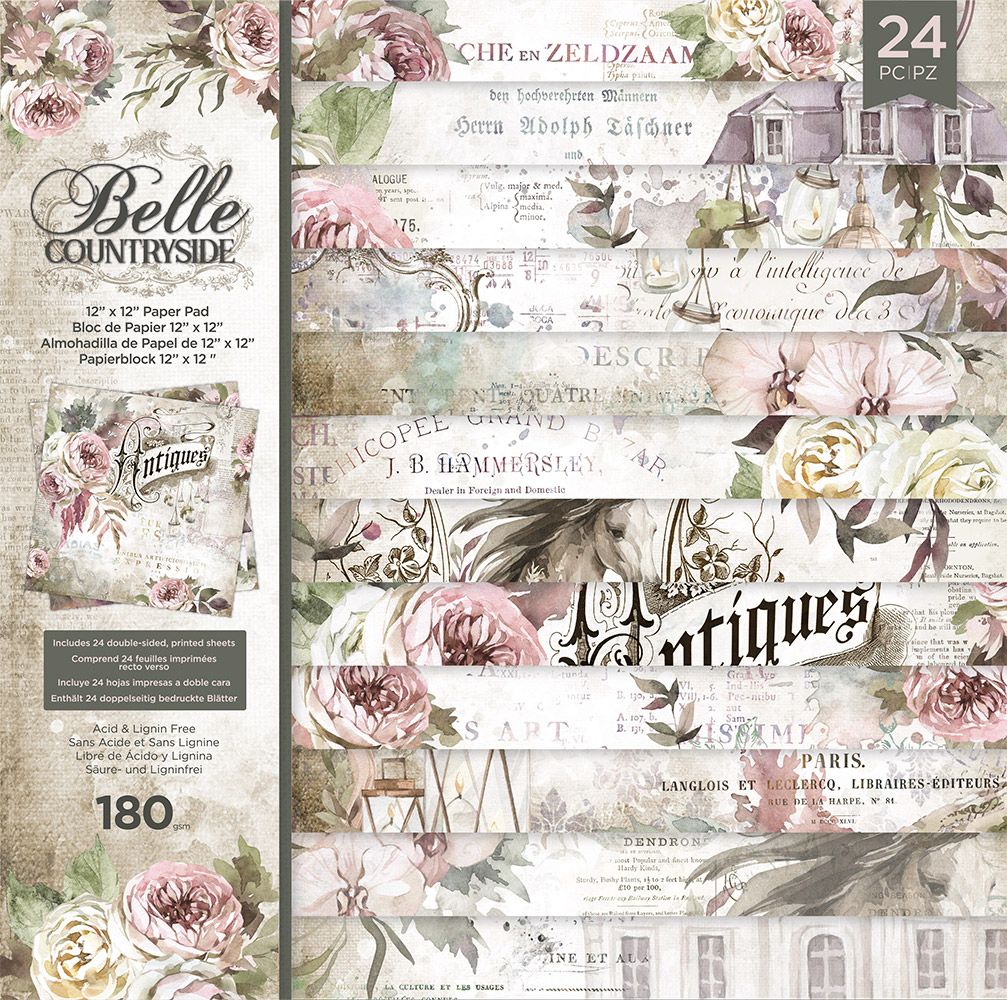 CC - Belle Countryside - 12"x12" Printed Paper Pad