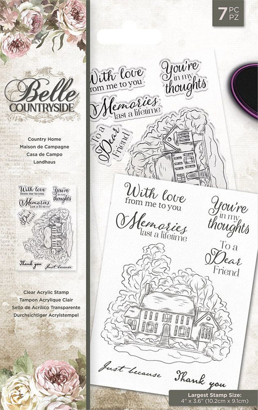 Belle Countryside - Clear Acrylic Stamp Set - Country Home