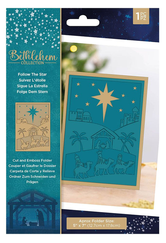 Bethlehem Collection 5" x 7" - Cut and Emboss Folder - Follow The Star