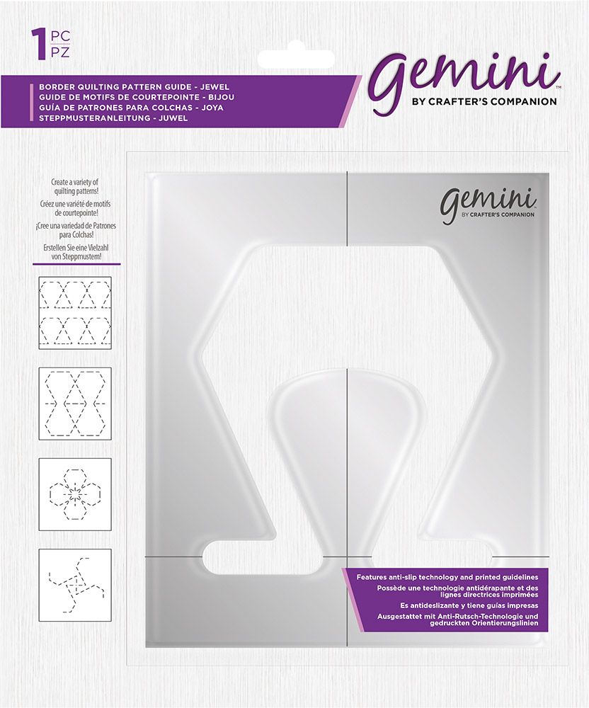 Gemini Border Quilting Pattern Guide - Jewel