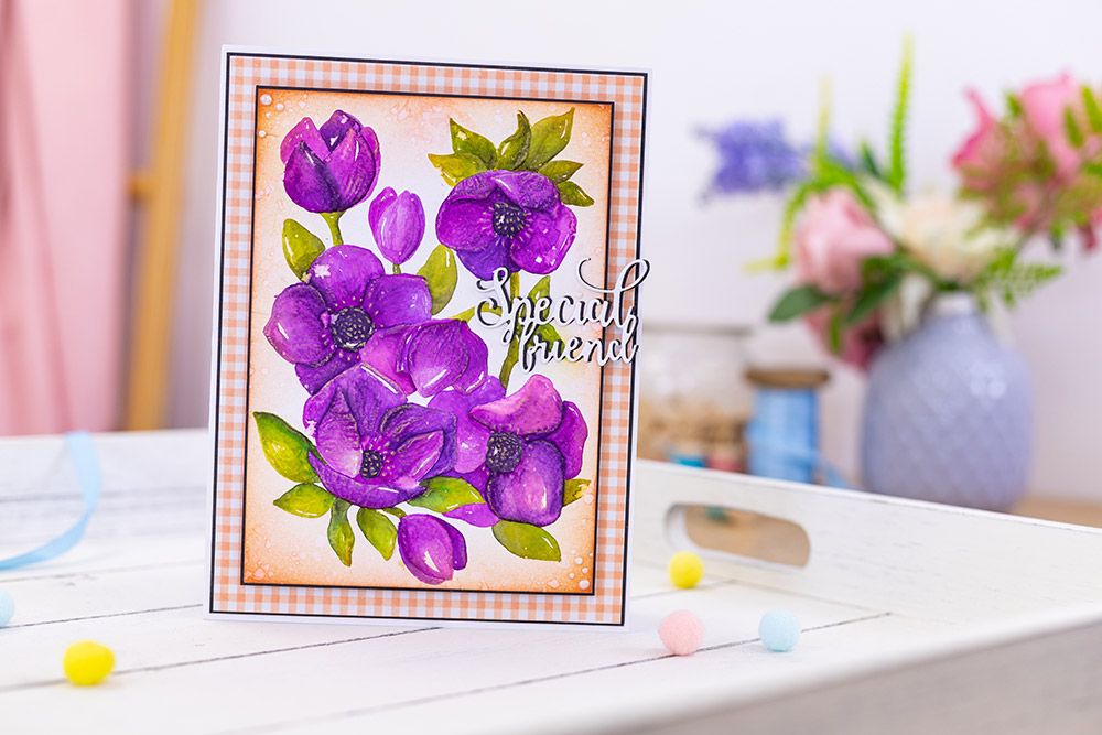 Gemini - 5 x 7 3D Embossing Folder - Hellebores