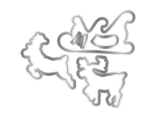 Sara Signature Twas the Night Before Christmas - Stamp & Die - Build-A-Sleigh