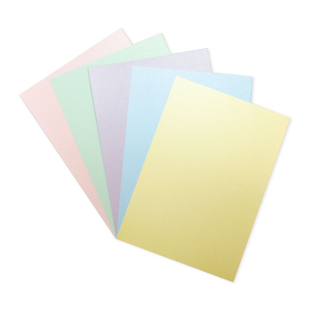 Crafters Companion Centura Pearl Printable Card Pack - A4 Pastels