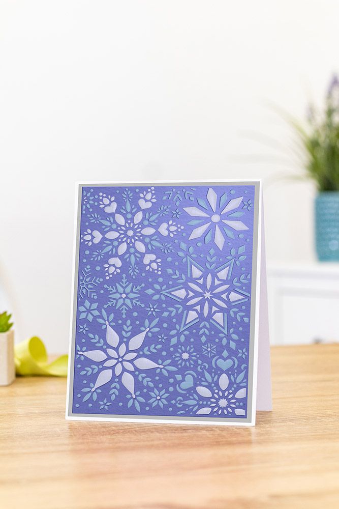 Gemini 3D Embossing Folder & Stencil - Snowflake Medley