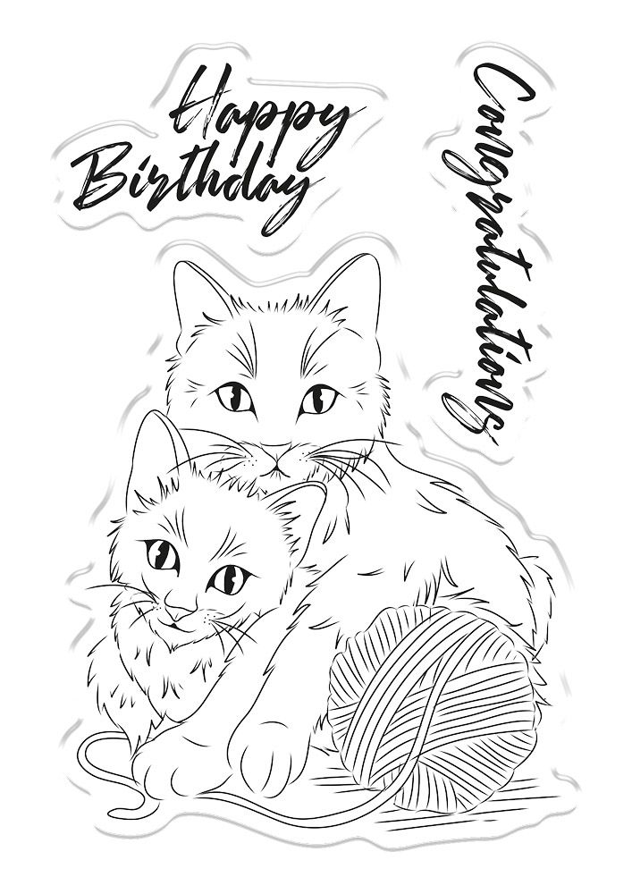 Crafters Companion Photopolymer Stamp - Cattitude