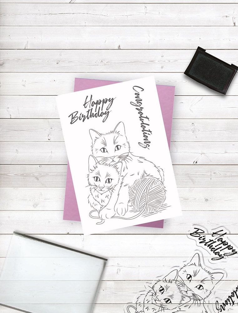 Crafters Companion Photopolymer Stamp - Cattitude