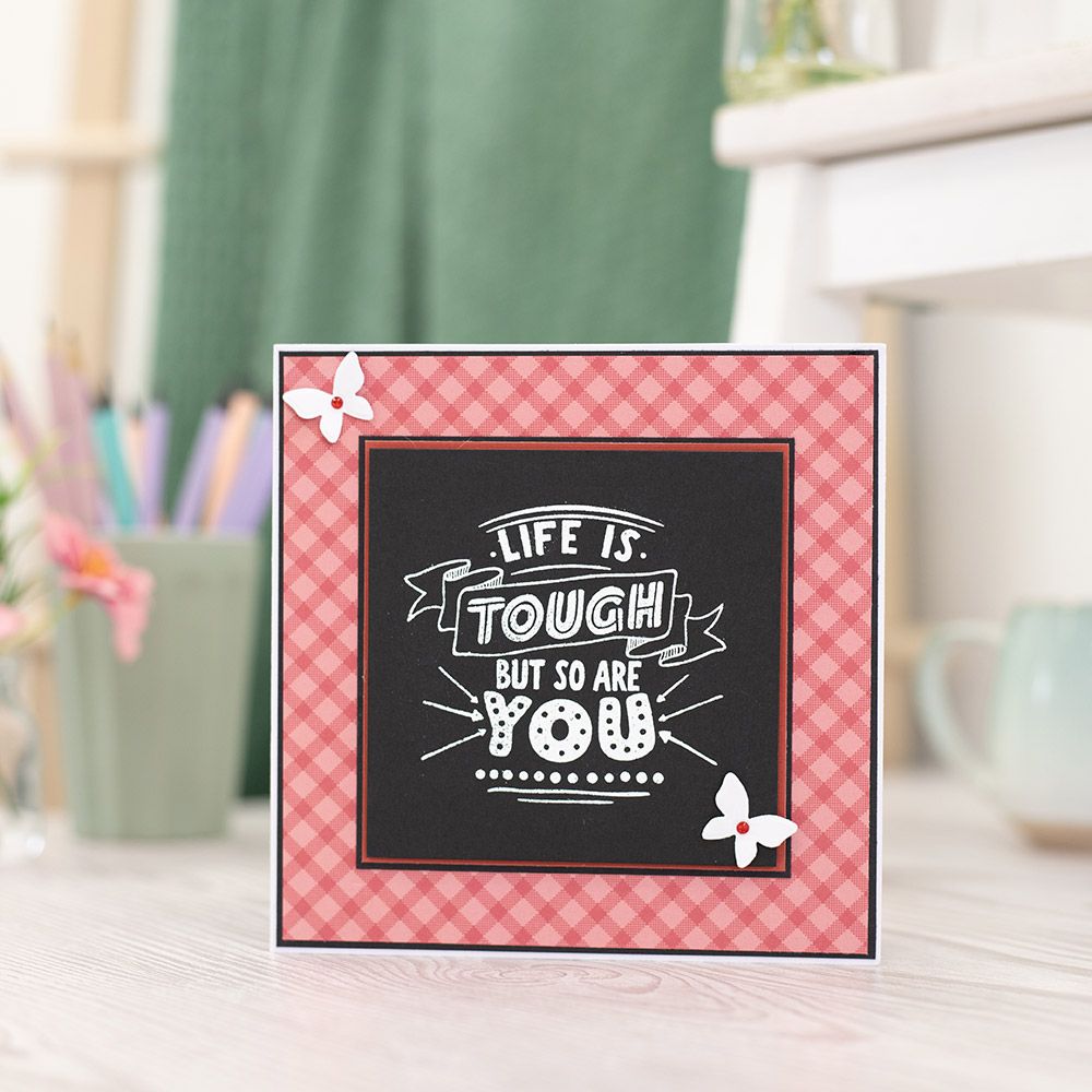 Crafters Companion - Photopolymer Stamp - Life is Tough