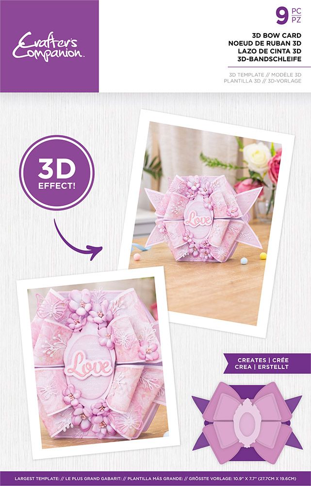 Crafters Companion 3D Template - 3D Bow Card