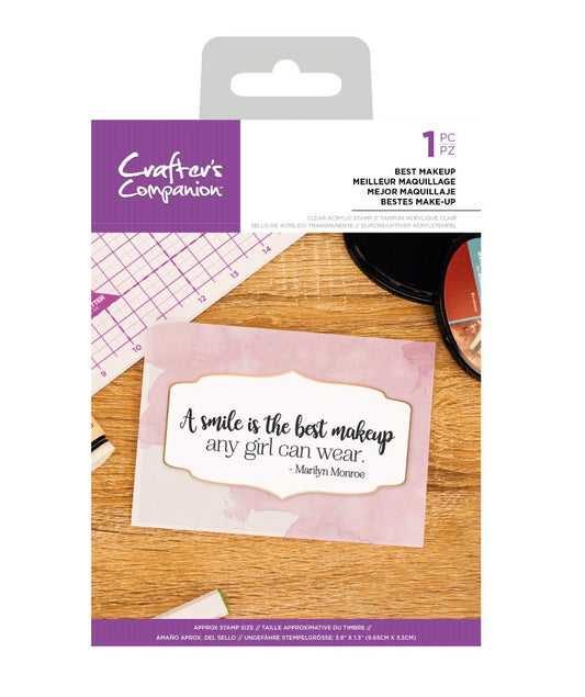 CC - Clear Acrylic Stamps - Best Makeup