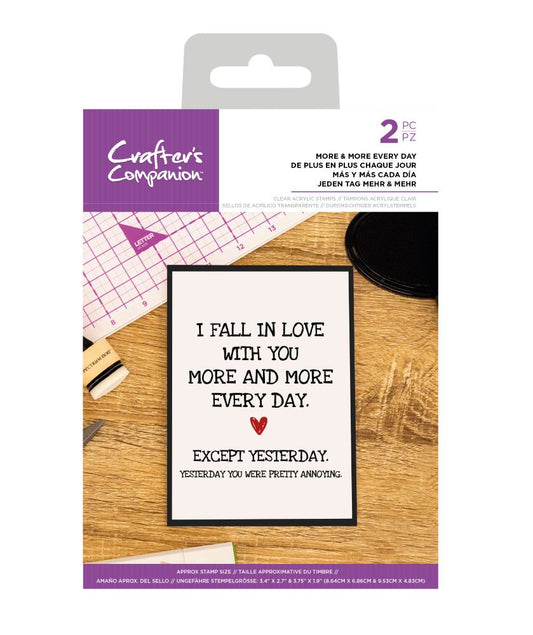 CC - Clear Acrylic Stamps - More & More Every Day