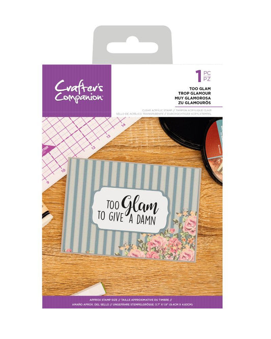 CC - Clear Acrylic Stamps - Too Glam