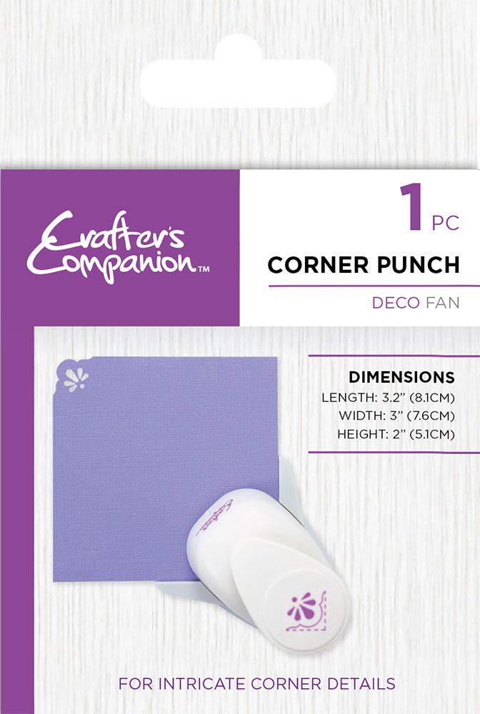 Crafters Companion Corner Punch - Deco Fan