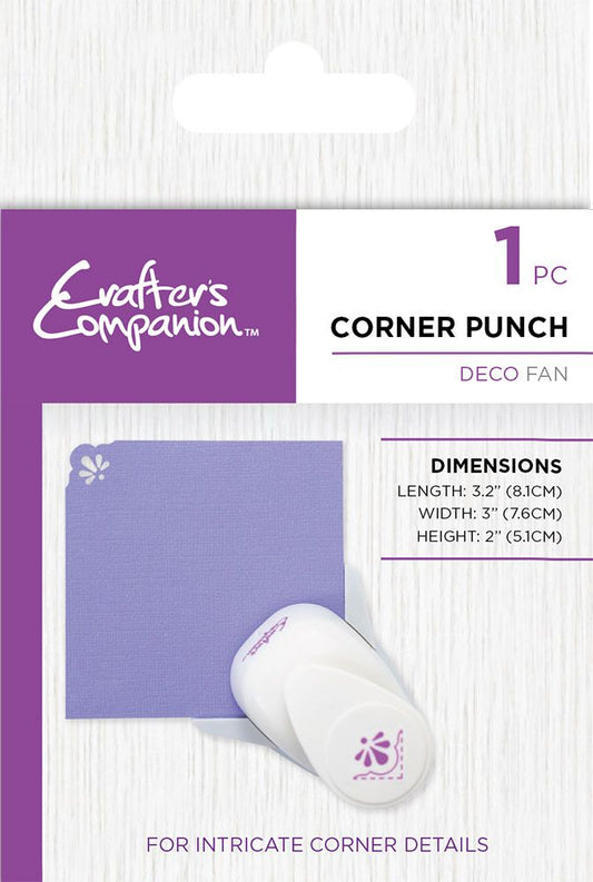 Crafters Companion Corner Punch - Deco Fan