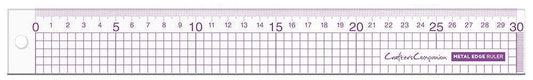 Crafters Companion - Metal Edge Acrylic Ruler (30cm)