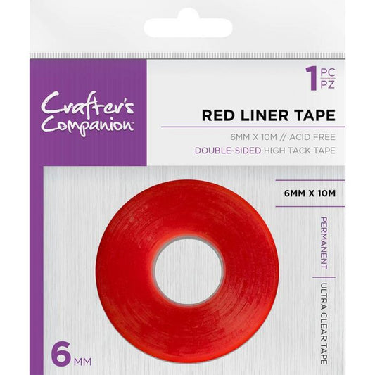 CC - Red Liner Double Sided Tape (6mm)