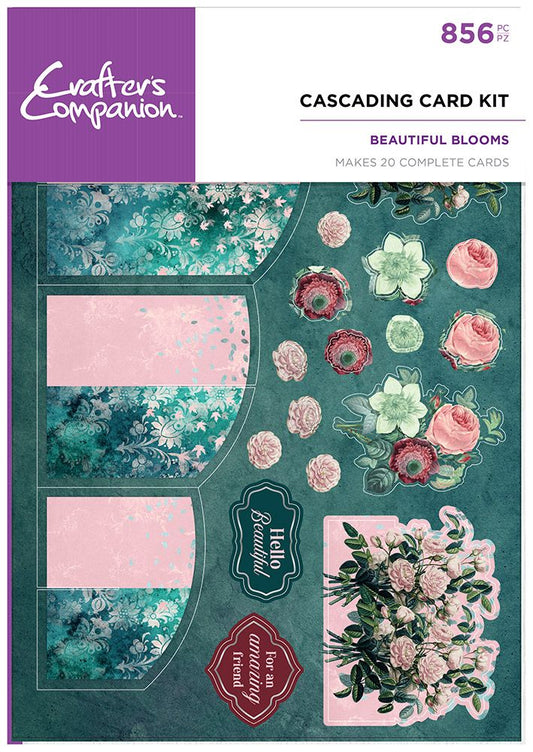 Crafters Companion Cascading Card Kit - Beautiful Blooms