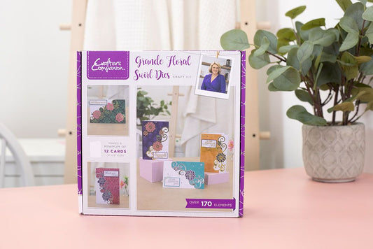Crafters Companion Monthly Craft Kit - Grande Floral Swirl Dies Box 55