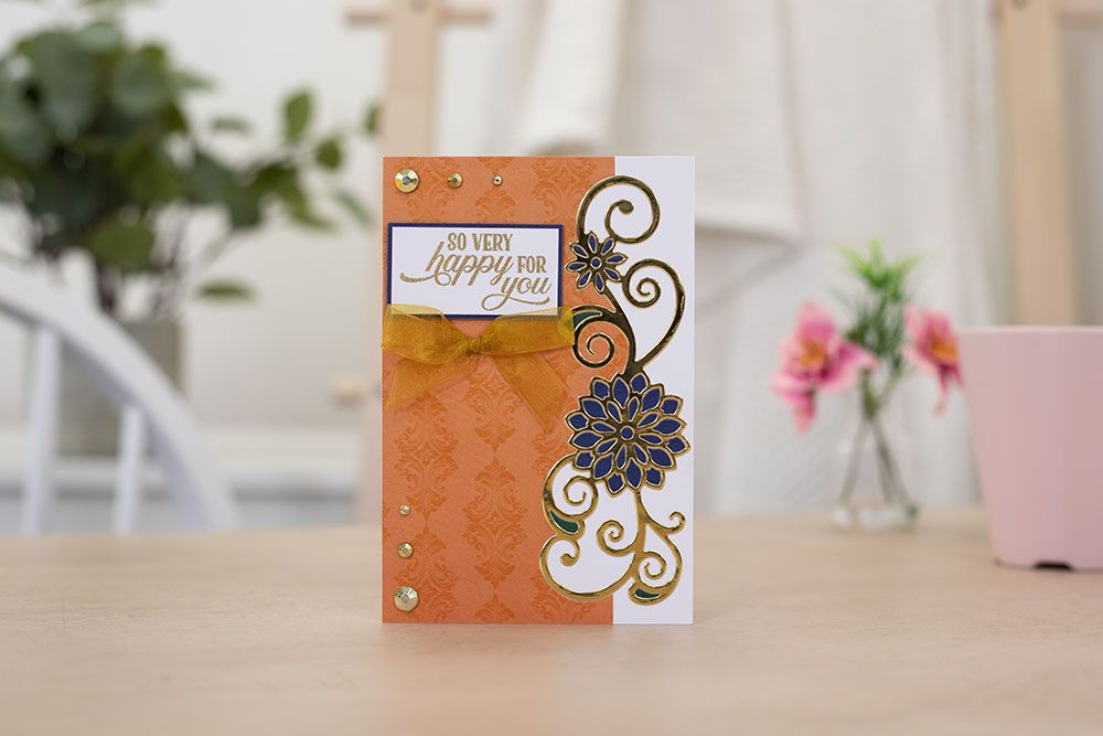 Crafters Companion Monthly Craft Kit - Grande Floral Swirl Dies Box 55