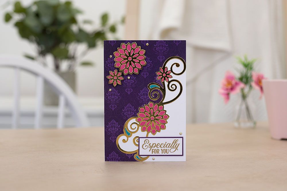 Crafters Companion Monthly Craft Kit - Grande Floral Swirl Dies Box 55