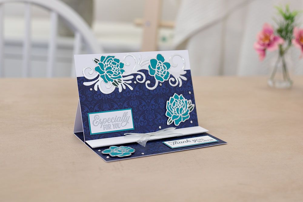 Crafters Companion Monthly Craft Kit - Grande Floral Swirl Dies Box 55