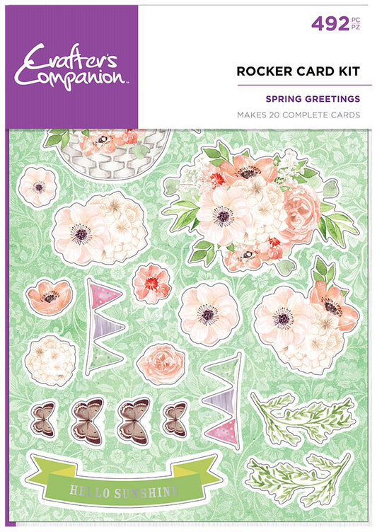 Crafters Companion - Rocker Card Kit - Spring Greetings