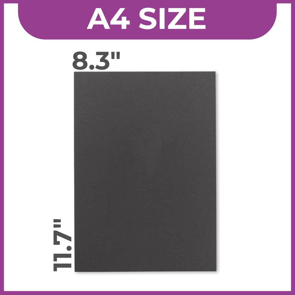 Crafters Companion Matt Black A4 Cardstock - 40 Sheets