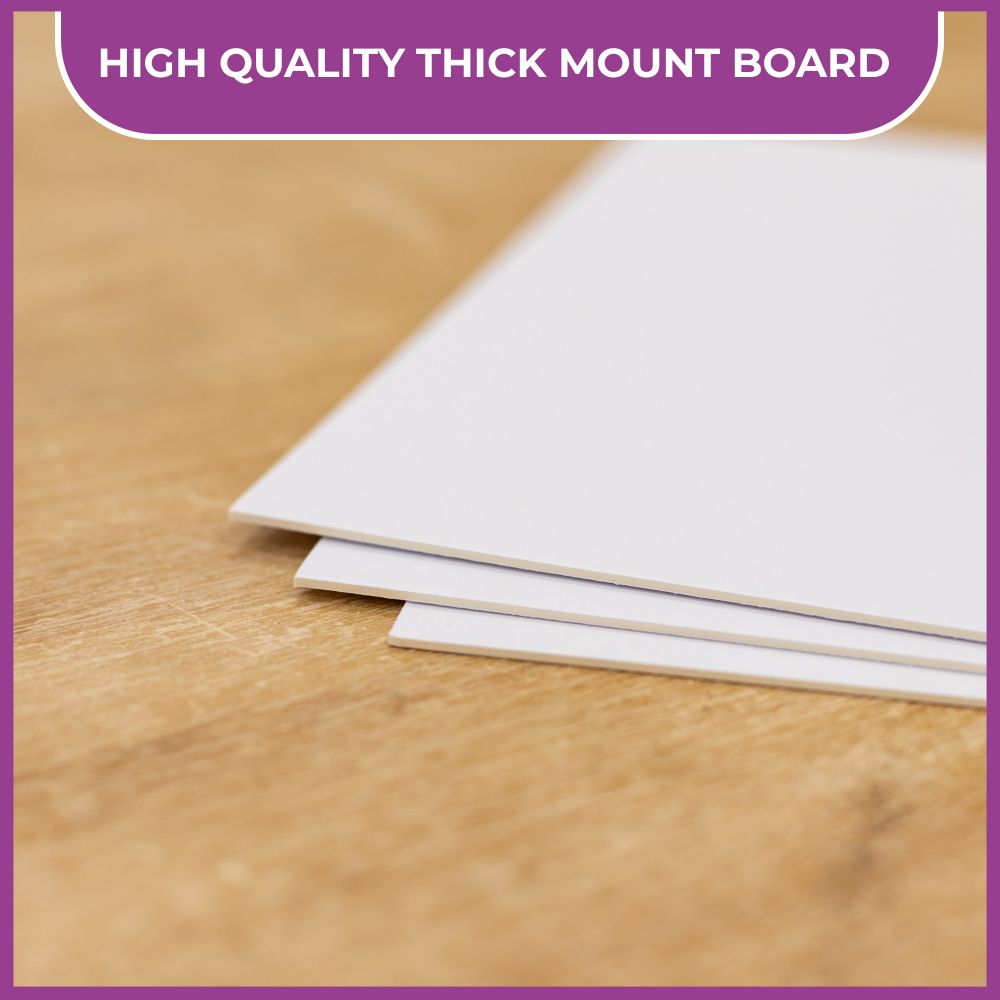 Crafters Companion Mount Board - White 5.75" x 7.75" (20PK)