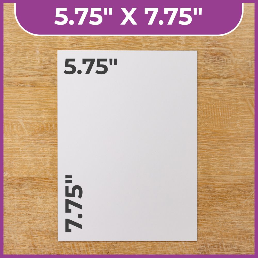 Crafters Companion Mount Board - White 5.75" x 7.75" (20PK)