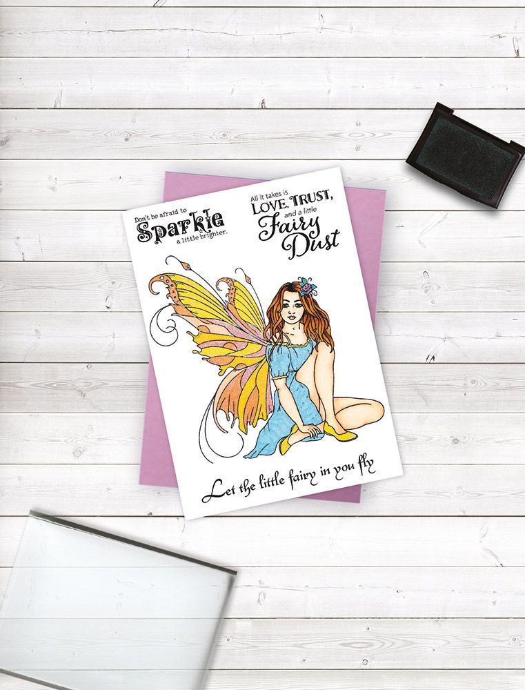 Crafters Companion Photopolymer Stamp - A Little Fairy Dust