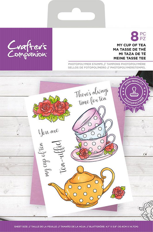 Crafters Companion Photopolymer Stamp - My Cup of Tea