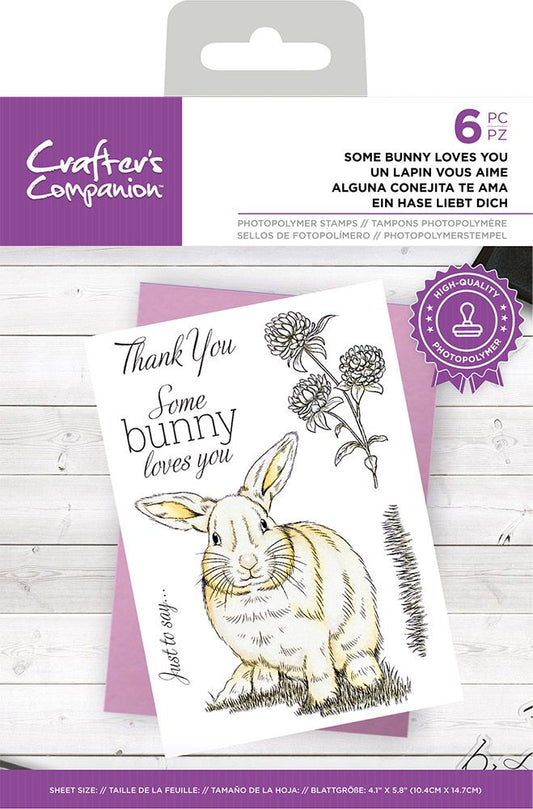 Crafters Companion Photopolymer Stamp - Some Bunny Loves You