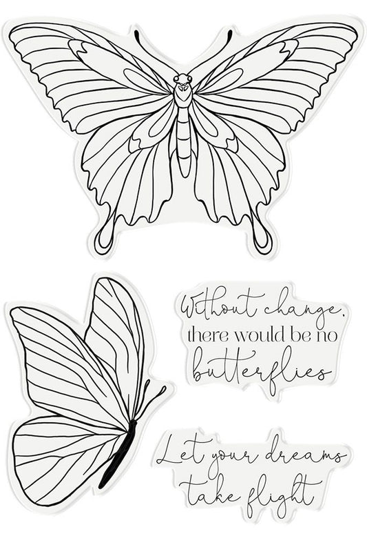 Crafters Companion - Photopolymer Stamp - Dreams Take Flight