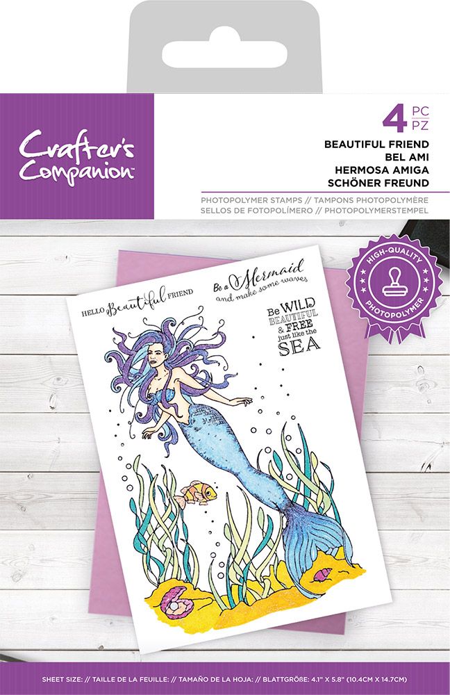 Crafters Companion Photopolymer Stamp - Beautiful Friend