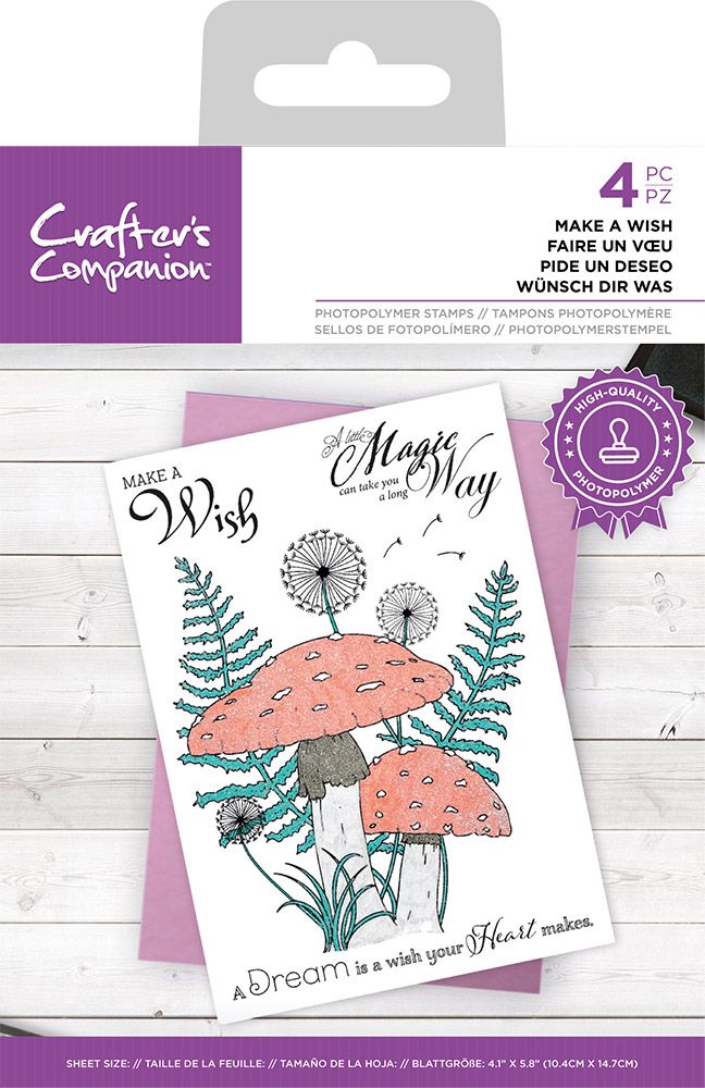 Crafters Companion Photopolymer Stamp - Make a Wish